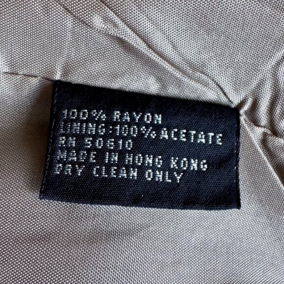 Vintage 80s Tan Polka Dot Oversized Blazer - Picture 10 of 13